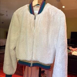 Women's Cream Bomber Jacket